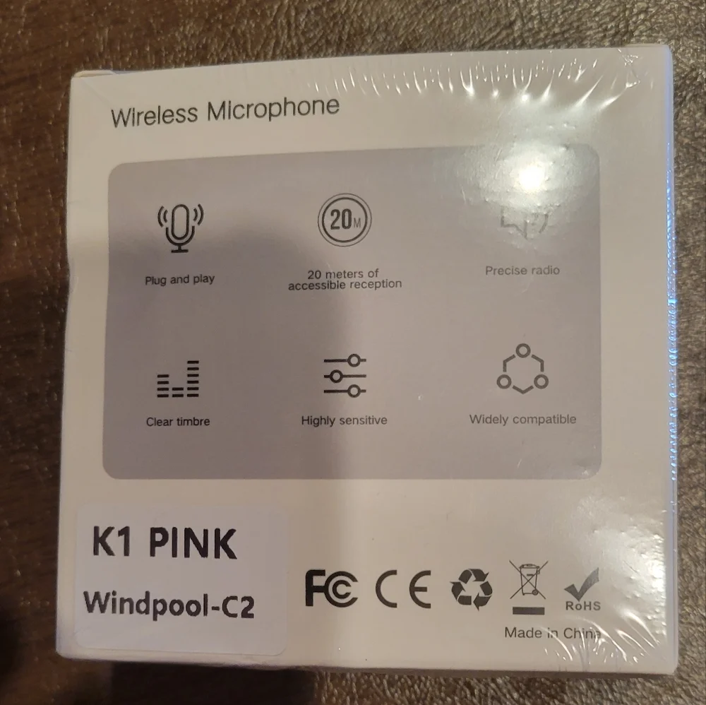Wireless Microphone for Smartphones-Pink